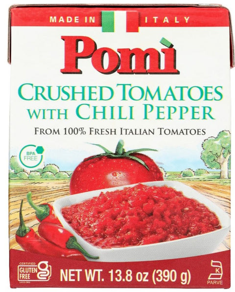Pomi Crushed Tomatoes With Chili Pepper - 13.8 oz | Pantryway