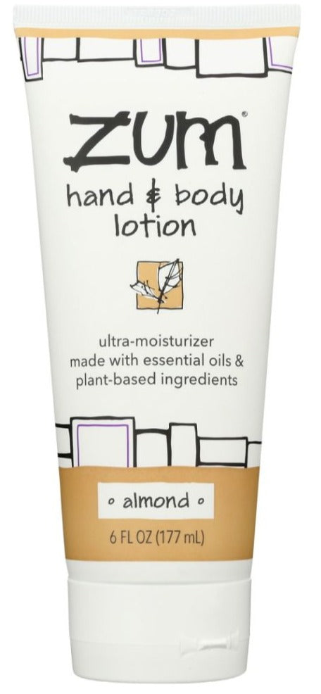 Zum Hand And Body Lotion Almond - 6 fl oz | zum lotion | zum hand and body lotion | zum body lotion | zumbody | zum hand lotion | zum hand cream | Zum | Pantryway