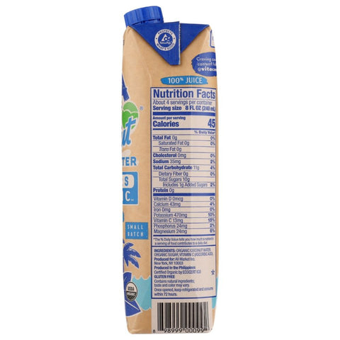 Vita Coco Organic Coconut Water - 33.8 fl oz