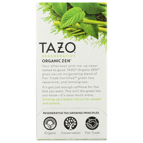 Tazo Organic Zen Regenerative Green Tea - 16 Bg