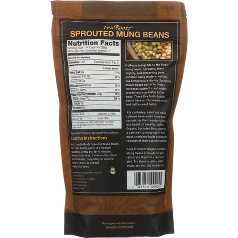 TruRoots Organic Sprouted Mung Beans - 10 oz