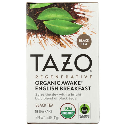 Tazo Regenerative Organic Awake English Breakfast Black Tea -  16 Bg | tazo awake english breakfast tea | tazo english breakfast tea | tazo awake tea | tazo awake | tazo awake english breakfast | tazo awake black tea | Tazo Tea | Pantryway