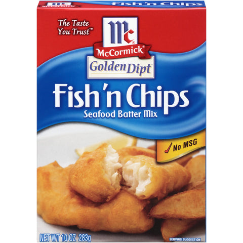 McCormick Golden Dipt Fish'n  Chip Seafood Batter Mix - 10 oz