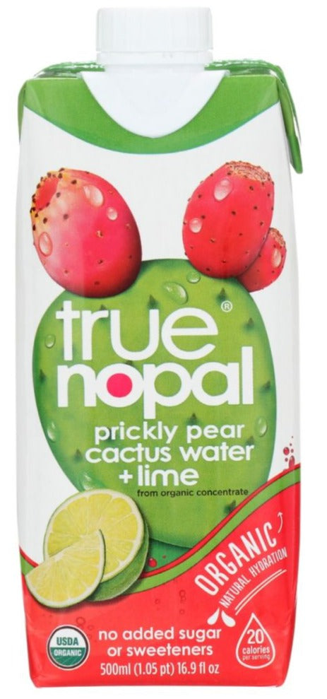True Nopal Prickly Pear Cactus Water Lime - 16.90 fl oz | Pantryway