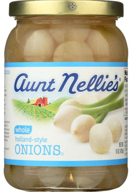 Aunt Nellies Whole Holland Style Onions - 14 oz | Pantryway