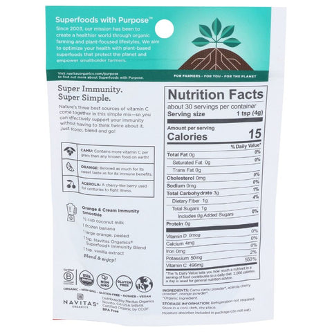 Navitas Organic Superfood And Immunity Blend - 4.2 oz