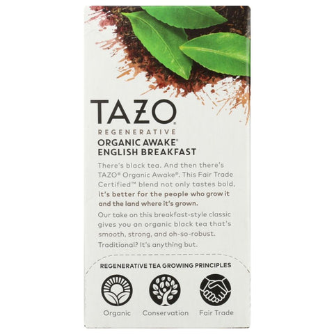 Tazo Regenerative Organic Awake English Breakfast Black Tea -  16 Bg