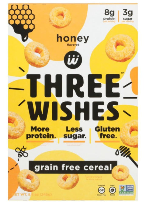Three Wishes Grain Free Cereal Honey - 8.6 oz | Pantryway