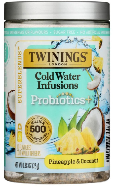 Twinings probiotic tea | Twining Tea Cold Water Infusions Probiotic | twining cold infuse | Pantryway