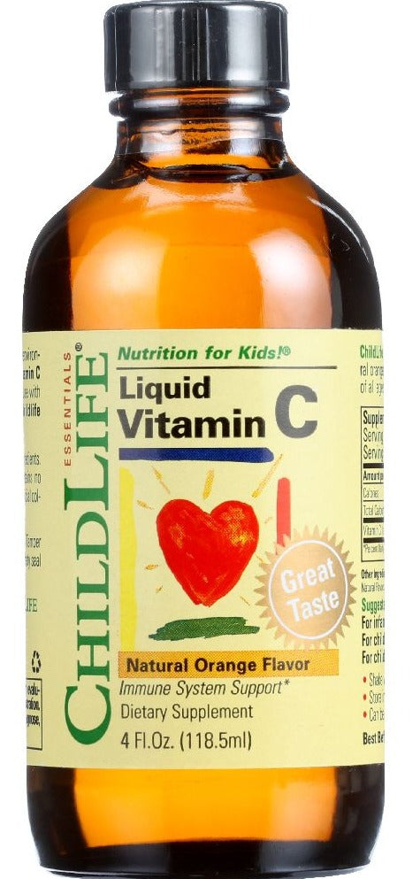 Childlife Essentials Liquid Vitamin C Orange Flavor - 4 oz | Pantryway