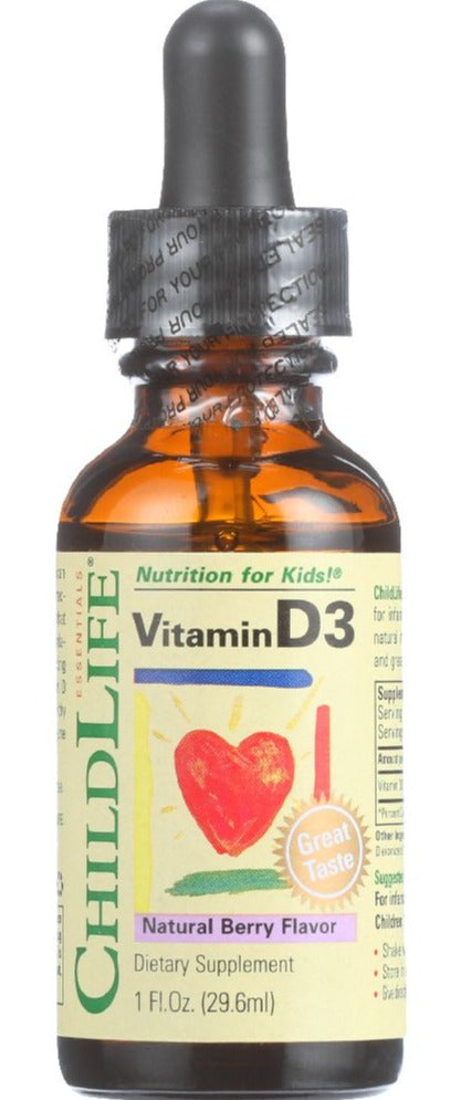 Childlife Essentials Vitamin D3 Natural Berry Flavor - 1 oz | Pantryway