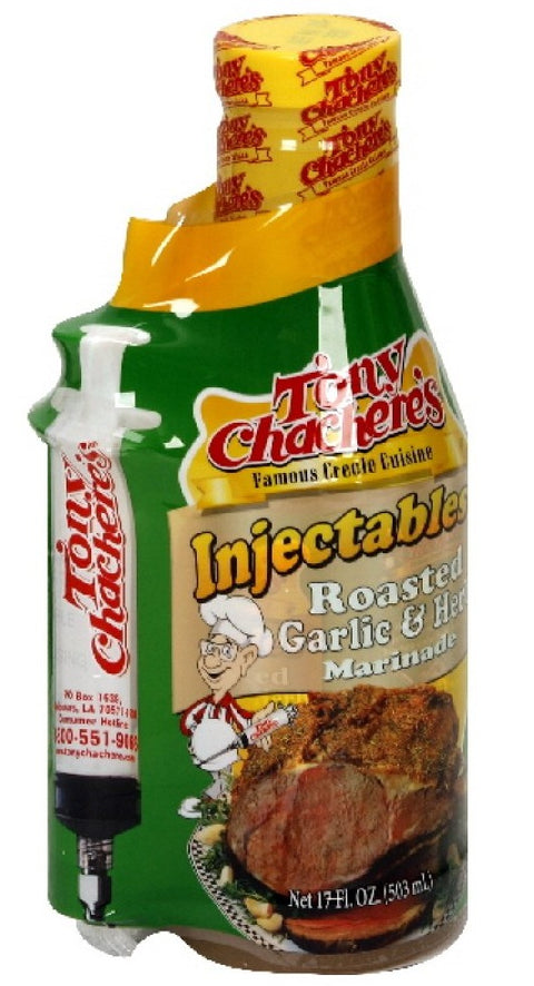 Tony Chacheres Roasted Garlic Herb Injectable Marinade - 17 oz | Pantryway