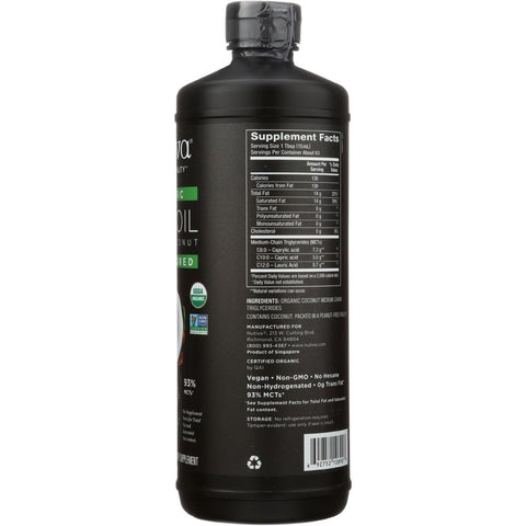 Nutivia Organic MCT Oil Unflavored - 32 oz