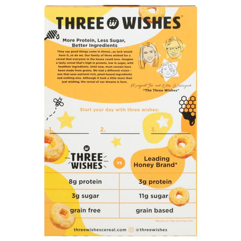 Three Wishes Grain Free Cereal Honey - 8.6 oz