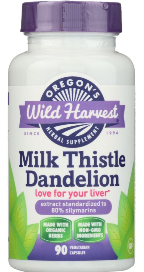 Oregons Wild Harvest Milk Thistle Dandelion - 90 ct | Pantryway