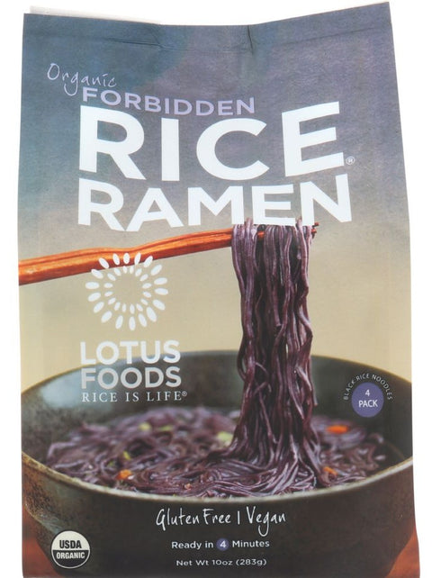 Lotus Foods Organic Forbidden Rice Ramen - 4 pk | Pantryway