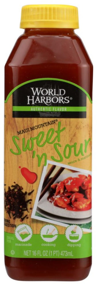 World Harbors Maui Mountain Sweet 'n Sour Sauce & Marinade - 16 oz | Pantryway