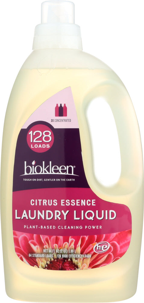 Biokleen Citrus Essence Liquid Laundry Detergent - 64 oz.