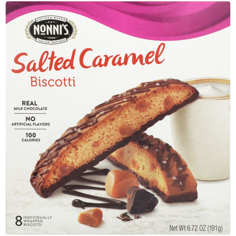 Nonni's Salted Caramel Biscotti - 6.72 oz | Pantryway
