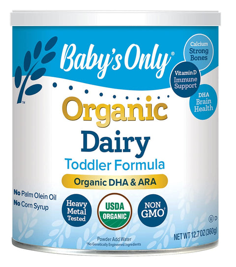 Baby's Only Organic DHA & ARA NON-GMO Dairy Toddler Formula with - 12.7 oz.