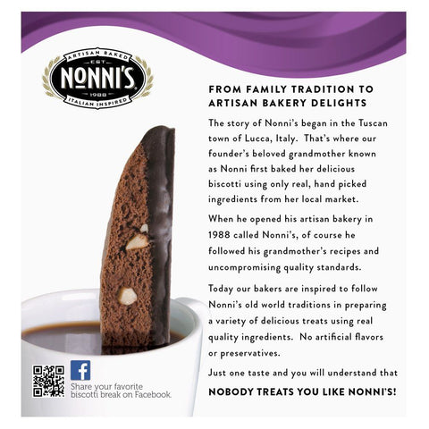 Nonni's Dark Chocolate Almond Biscotti - 6.88 oz