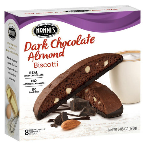 Nonni's Dark Chocolate Almond Biscotti - 6.88 oz | Pantryway