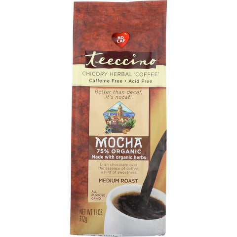 teeccino chicory coffee alternative | Teeccino Coffee Alternative Medium Roast Caffeine-Free Mocha - 11 oz | Pantryway