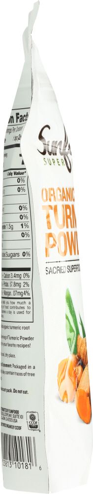 Sunfood Superfoods Organic Turmeric Powder - 4oz