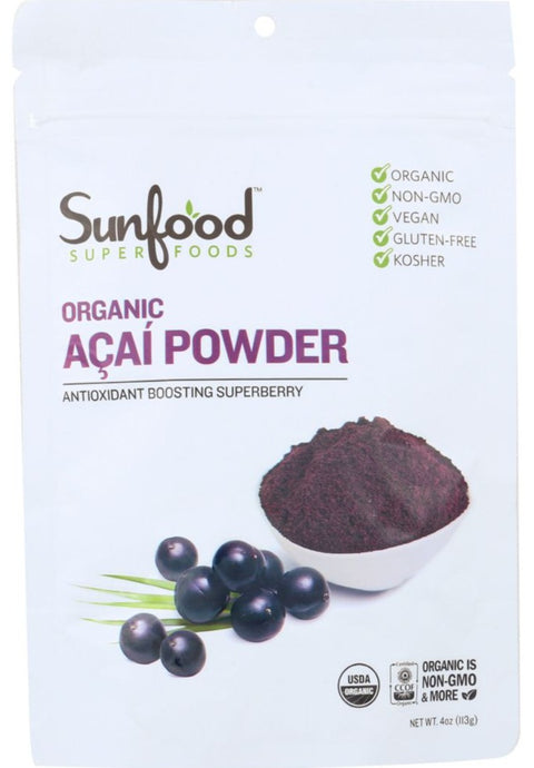 Sunfood Superfoods Organic Acai Powder - 4 oz