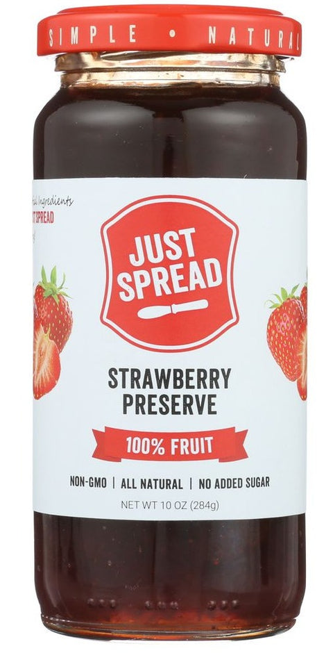 Just Spread Strawberry Preserve 100% Fruit - 10 oz | Pantryway