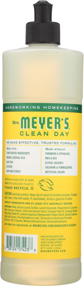 Mrs Meyer's Clean Day Liquid Dish Soap Honeysuckle - 16 oz.