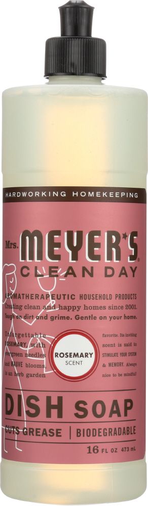 Mrs Meyer's Clean Day Liquid Dish Soap Rosemary - 16 oz.