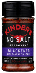 Kinder's No Salt Blackened With Cayenne & Lemon Seasoning - 2 oz | kinders no salt seasoning | kinders salt free seasoning | Pantryway