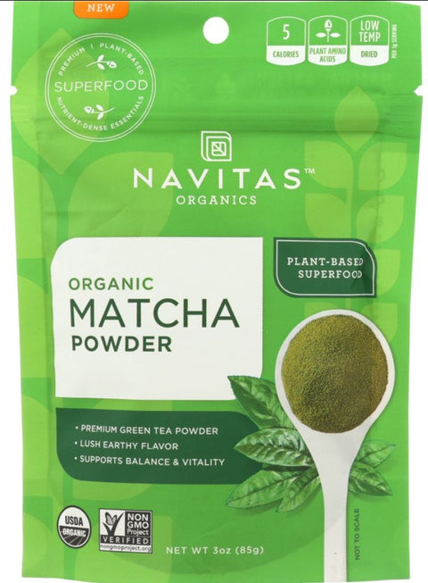 Navitas Organic Matcha Powder - 3 oz | Navitas matcha powder | Pantryway