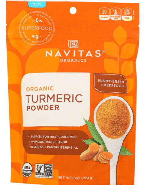 Navitas Organics Turmeric Powder - 8 oz | Navitas turmeric powder | Pantryway