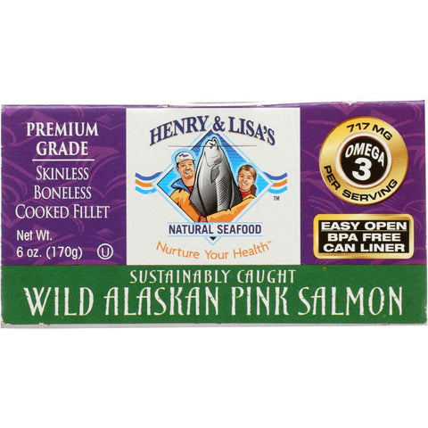 Henry & Lisa's Wild Alaskan Pink Salmon - 6 oz | Pantryway