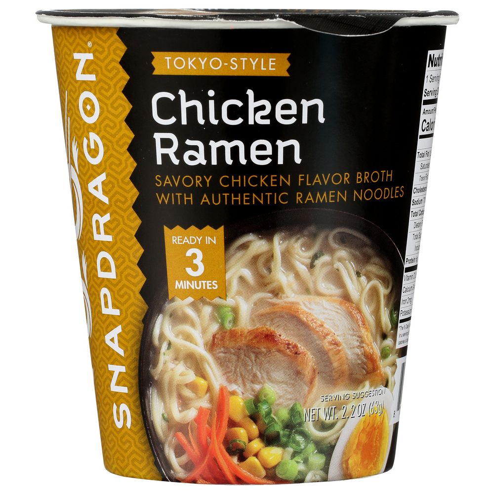 Snapdragon Chicken Ramen Noodles Cup - 2.2 oz – PantryWay