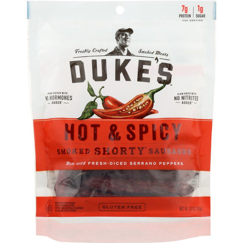 Dukes Hot and Spicy Smoked Shorty Sausage - 5 oz | Pantryway  | dukes spicy sausage