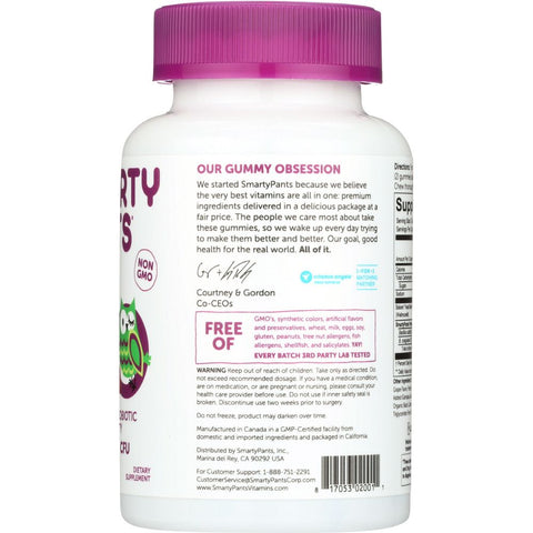 SmartyPants Kids Probiotic Complete Grape - 60 ct