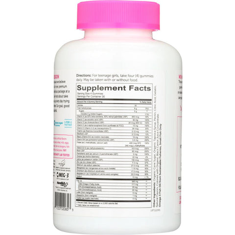 SmartyPants Teen Girl Complete Vitamin - 120 ct