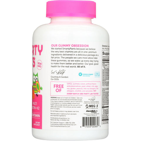 SmartyPants Teen Girl Complete Vitamin - 120 ct