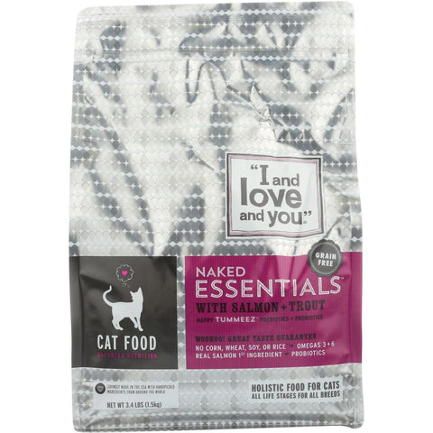 I Love You Naked Essentials Kibble Salmon & Trout Cat Food - 3.4 lb