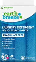 Earth Breeze Laundry Detergent Eco Sheets Fragrance Free - 60 ct | Pantryway