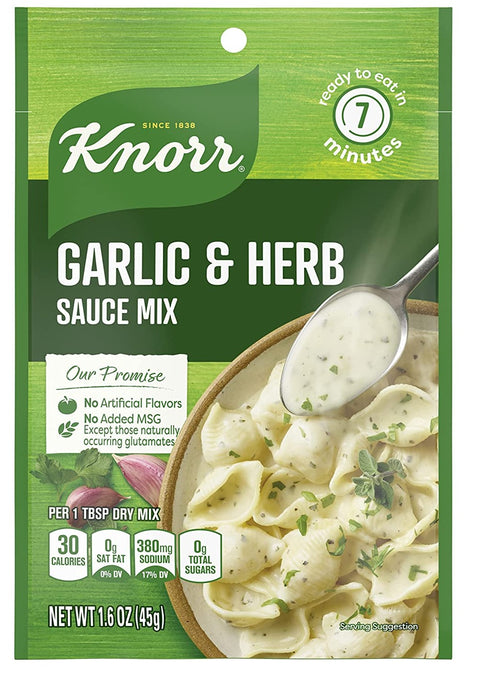 Knorr Garlic & Herb Sauce Mix - 1.6 oz | Pantryway