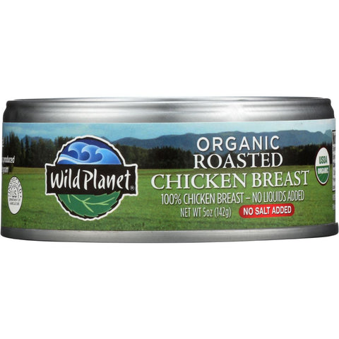 Wild Planet Organic Roasted Chicken Breast with No Salt - 5 oz | Pantryway