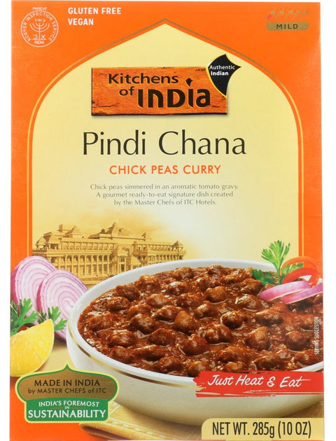 Kitchens of India Pindi Chana Chick Peas Curry - 10 oz | Pantryway
