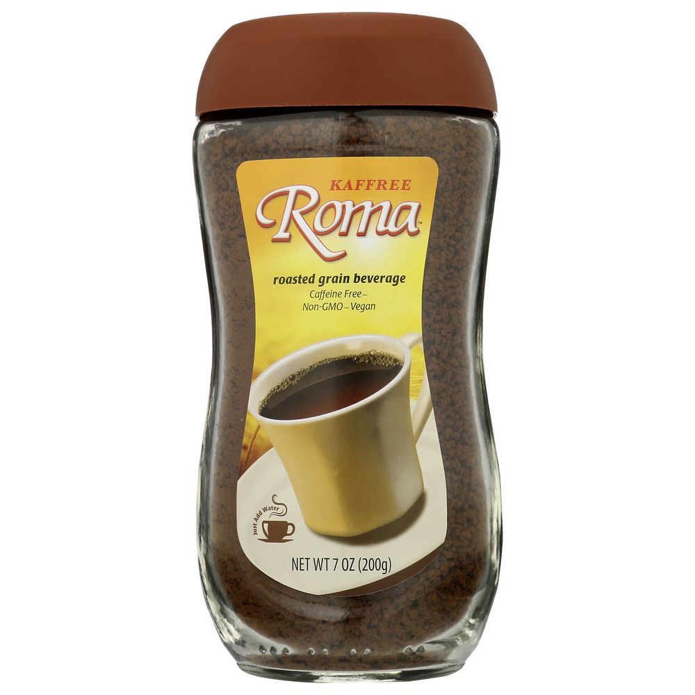 Cafe Roma Drink Kaffree Roma Instant Roasted Grain Beverage Coffee Alternative - 7 oz ...