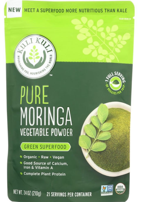 Kuli Kuli Mo Pure Moringa Vegetable Powder - 7.4 oz | Pantryway
