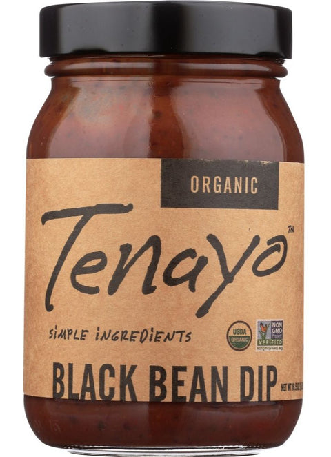 Tenayo Organic Black Bean Dip - 16.5 oz | Pantryway