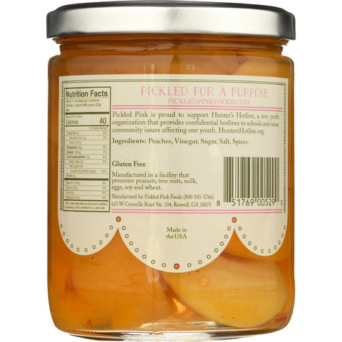 Natural Pickled Pink Perfectly Pickled Peaches - 16 oz